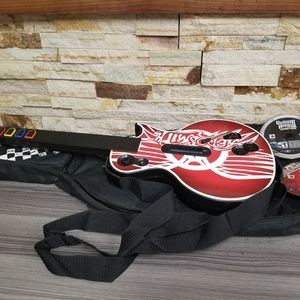 PS3 Guitar Hero Les Paul Wireless Gibson W/guitar case. No Dongle